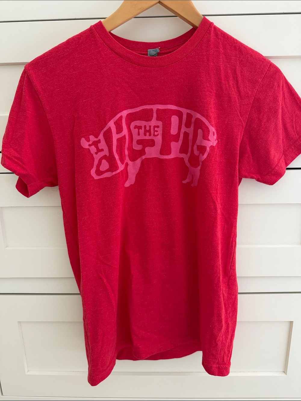 Red 'I Dig The Pig' Graphic Tee